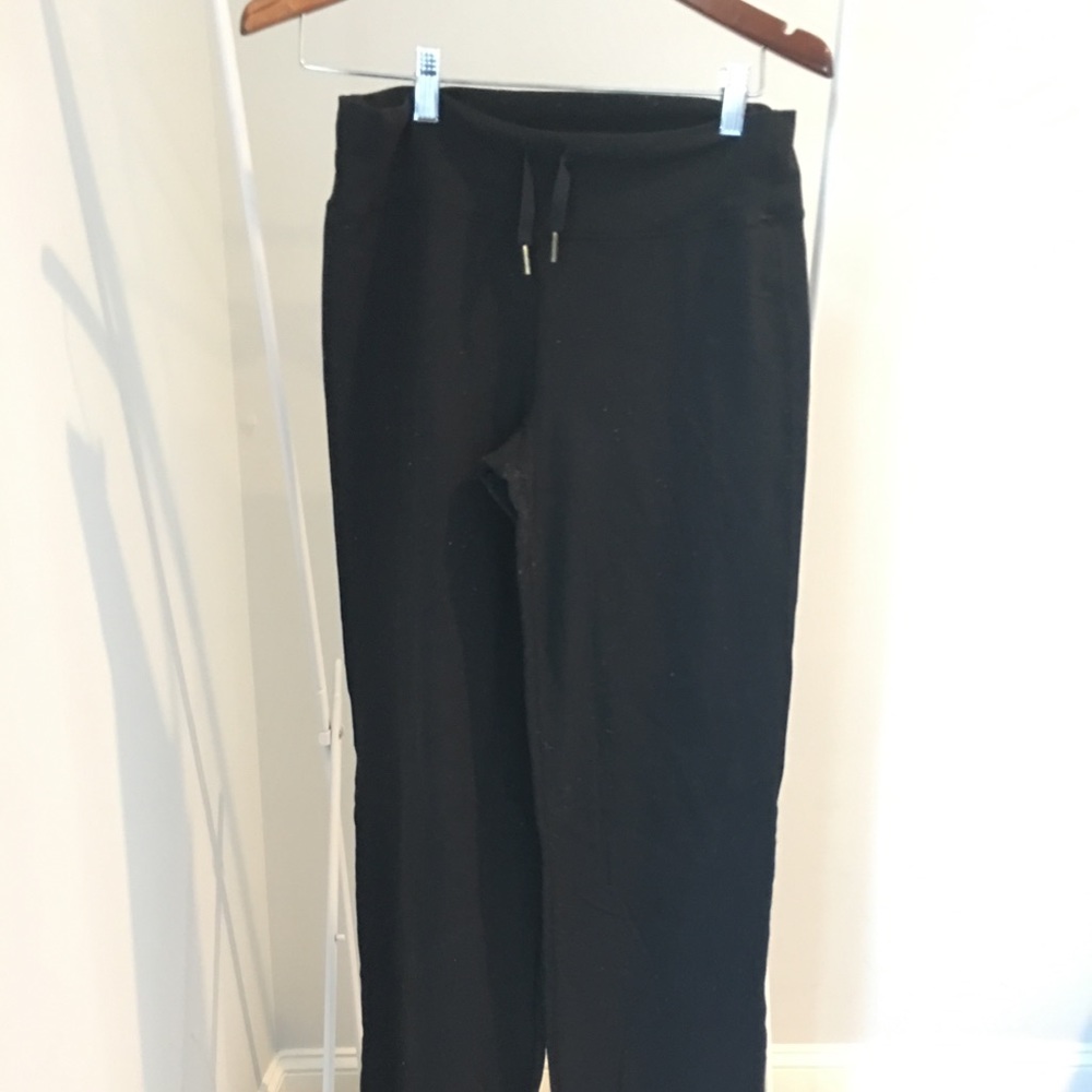 Lululemon Black Wide leg drawstring ankle pant (6)